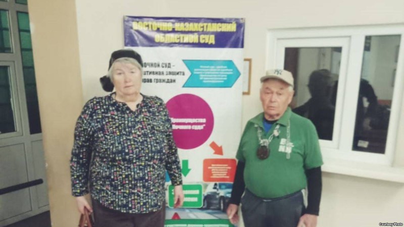 Зейнеткер Тарасовтар наразылық акциясы үшін алғаш рет сотқа тартылды