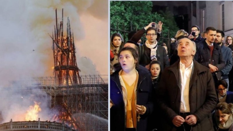 Нотр дамда өрт: Франциядағы әйгілі құдай ана үйі жанып жатыр - Қазақстан жаңалықтары