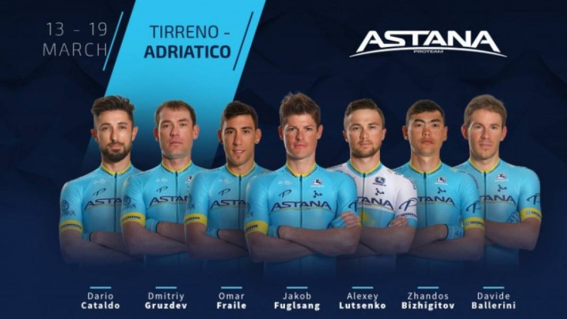 «Тиррено – Адриатико». «Астананың» құрамы белгілі