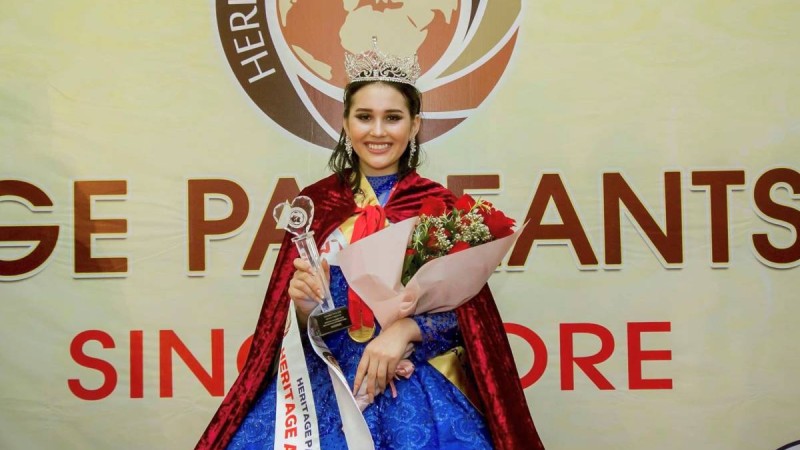 17 жастағы қазақстандық ару Сингапурда өткен сұлулық байқауында жеңіске жетті