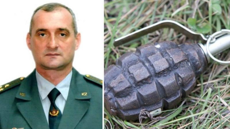 Алматыда полковник сарбазды гранатаның жарылуынан құтқарып қалды