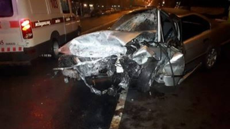 Алматыда бірнеше көлік соқтығысып, 1 адам қайтыс болды