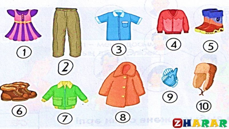 Қазақ тілінен сабақ жоспары: Менің киімім (1 сынып, 1 бөлім ) » ZHARAR