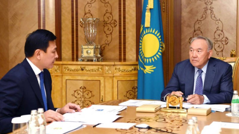 Нұрсұлтан Назарбаев елорда әкімі Алтай Көлгіновті қабылдады