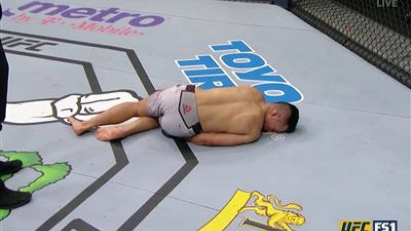 Екі бүктелген UFC файтері қарсыласын есінен тандырды