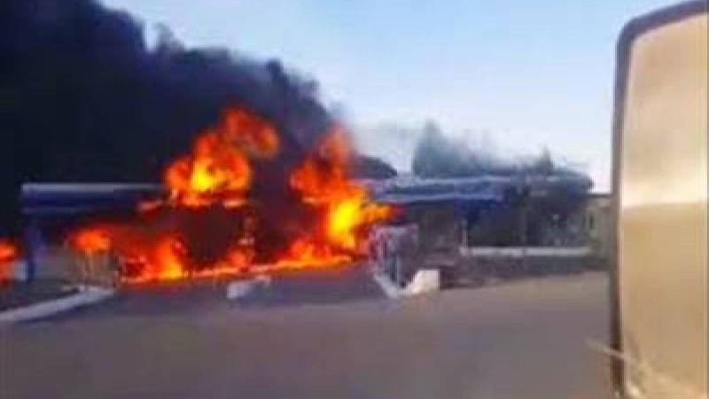 Жанармай бекеті автокөлікпен бірге жанып кетті