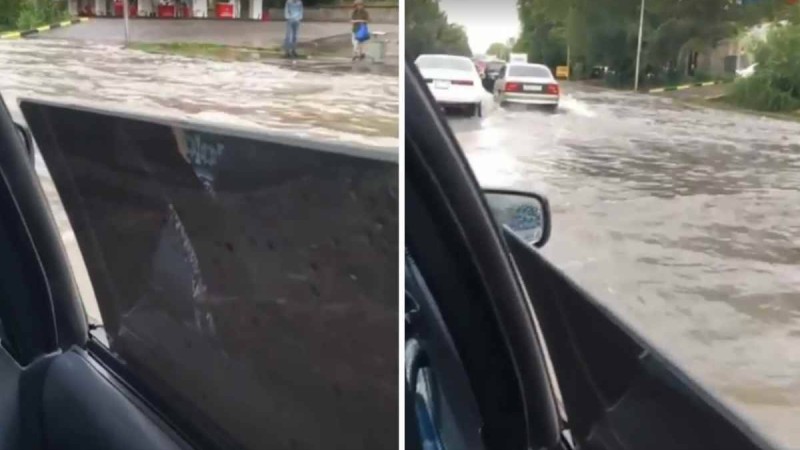 "Венецияда ояндық": Нөсер жауыннан кейін Алматы көшелерін су басты (видео) - Қазақстан жаңалықтары