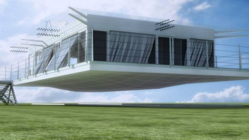 Ауада қалқып тұратын үй құрастырылды