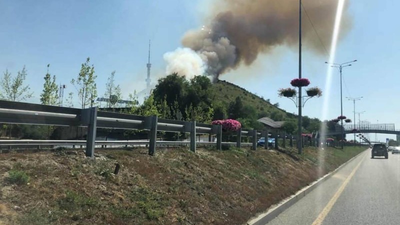 Көк-Төбедегі өрт: 30 адам мен 6 техника жалынды сөндіріп жатыр
Алматыдағы Көк-Төбеде өрт шықты