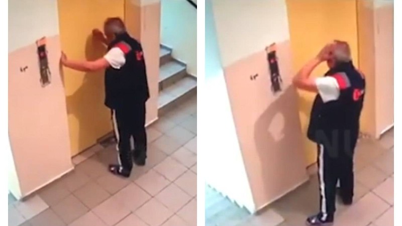 Алматыда лифт шахтасына құлап кеткен соғыс ардагерінің видеосы жарияланды (видео)