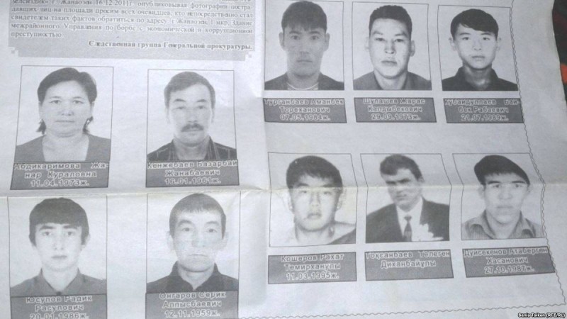 Жаңаөзенде құрбан болғандар