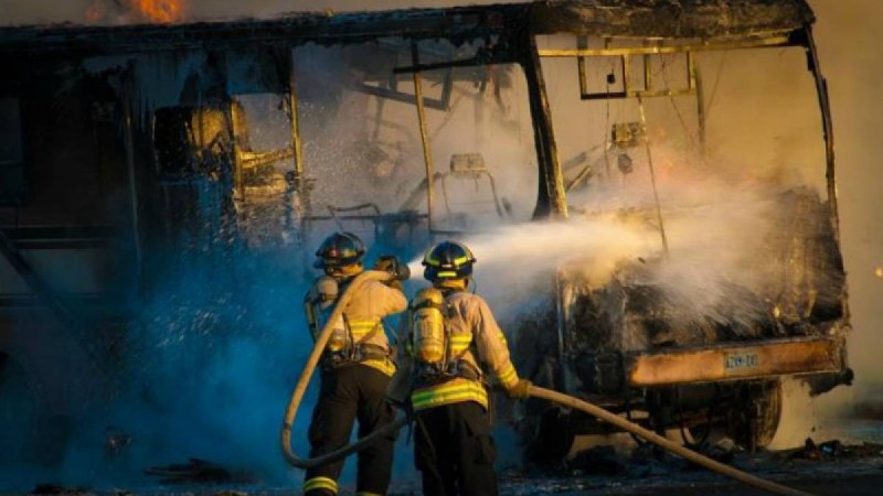 Елордада жолаушылар автобусы жанып кетті - Қазақстан жаңалықтары