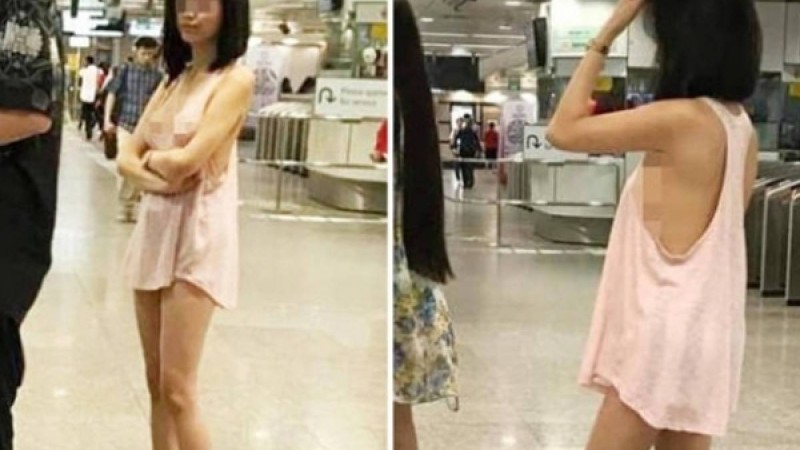 Метрода жартылай жалаңаш жүрген қыз желіні шулатты