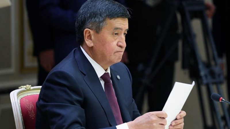 Қырғызстан президенті Жээнбеков Қауіпсіздік кеңесінің отырысын өткізіп жатыр