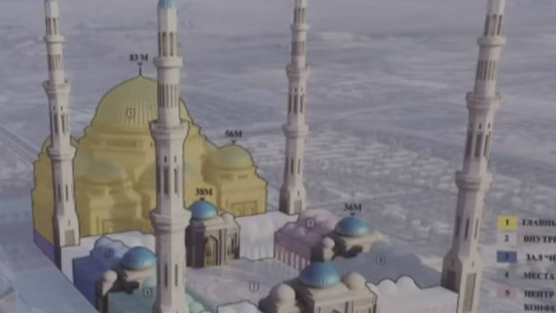 Астанада Орта Азиядағы ең үлкен мешіт салынады