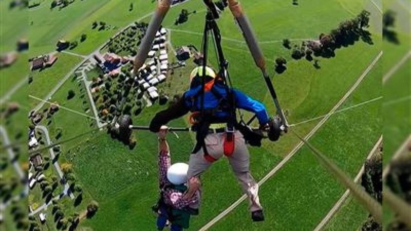 Дельтапланмен ұшқан ер адам өлім аузынан қалды