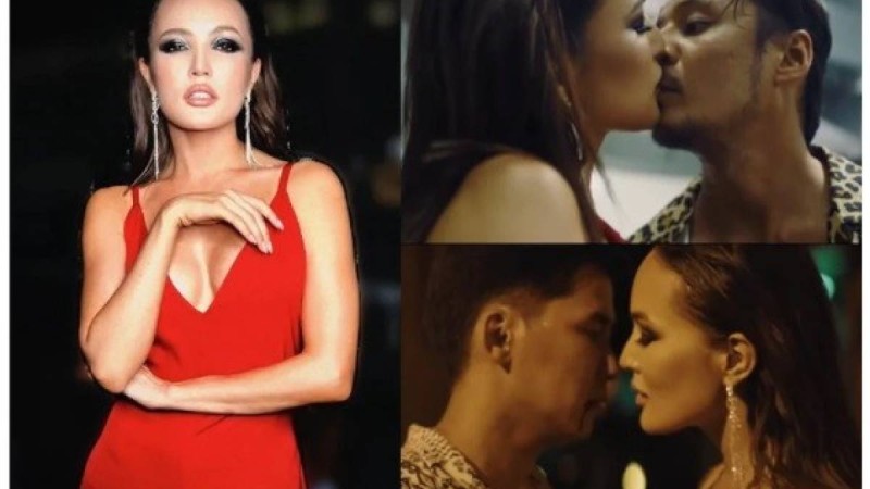 Қос жігітпен сүйіскен Жолдыбаева елдің қызу талқысына түсті (видео)