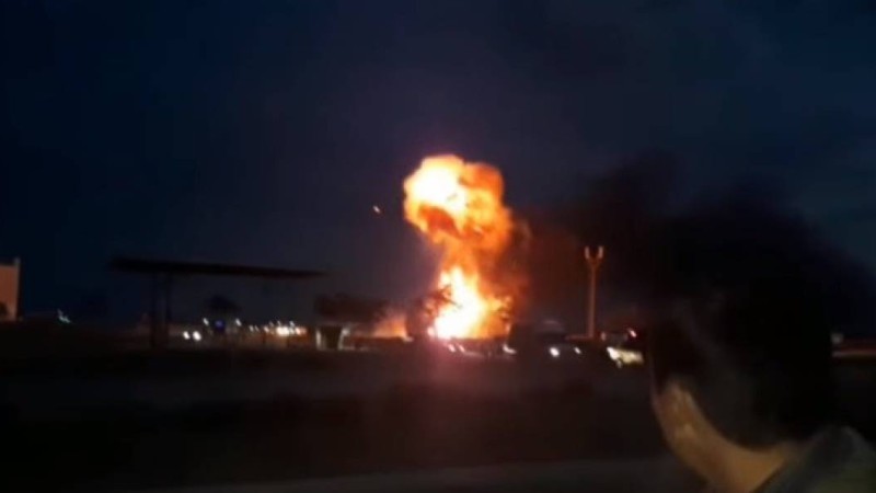 Маңғыстау облысында газ баллоны бар көлік жарылып кетті (видео)