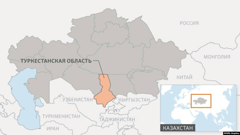 Түркістан облысында жол апатынан төрт адам қаза тапты