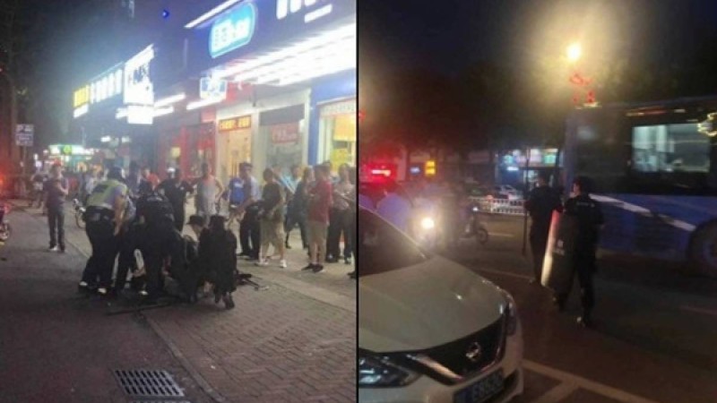 ​Ер адам базардағы жүргіншілерді пышақтаған