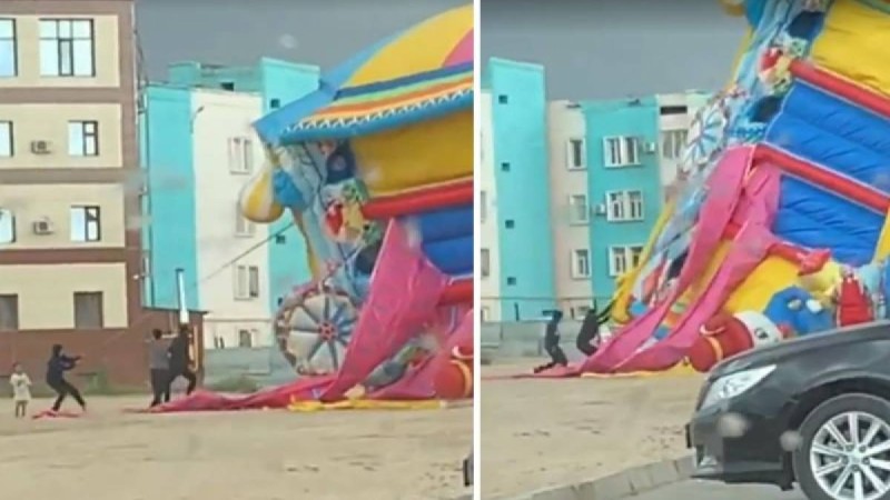 Адамдар да ұшып кете жаздады: Маңғыстау облысында үлкен батутты желі ұшырып әкетті (видео)
                                Абырой болғанда, оқиға салдарынан ешкім зардап шеккен жоқ