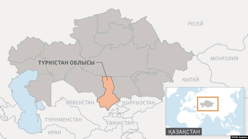 Түркістан облысында ірі жол апатынан 5 адам қаза тапты