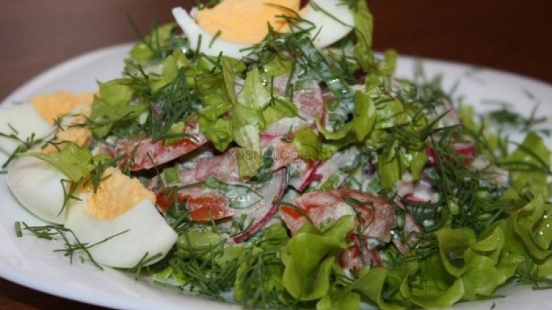 Көктем салатын қалай әзірлейді?