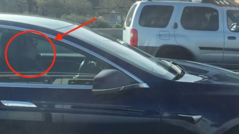 Мас жүргізуші автопилотта ұйықтап қап, тәртіп сақшылары оятқан