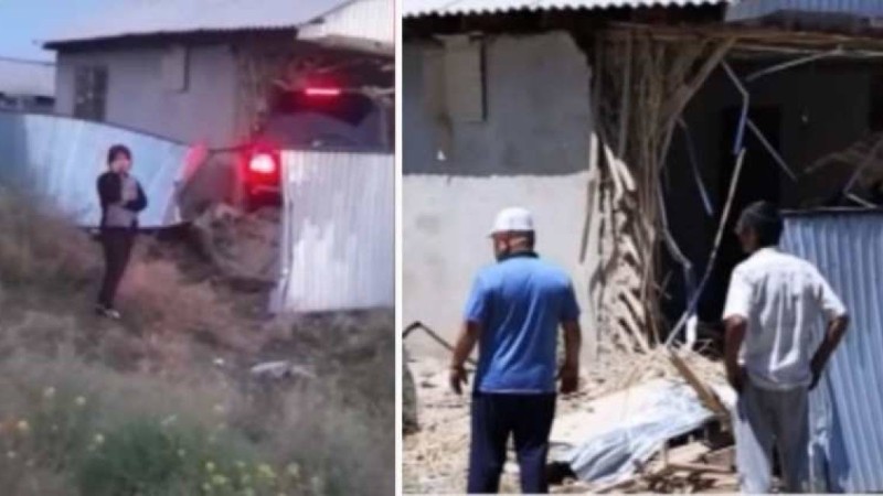 Алматы облысында мас жүргізуші бір отбасының үйін көлігімен бұзып кірген