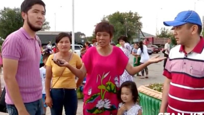 Арыс қаласында әйел адам шу шығарды