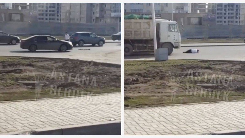 "Карантин не істетпейді?": Нұр-Сұлтанда мас азамат көліктің астына түспекші болып тұра жүгірді (видео) - Қазақстан жаңалықтары