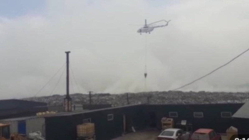 Алматы маңындағы қоқыс полигонындағы ірі өртті тікұшақпен сөндіріп жатыр - Қазақстан жаңалықтары