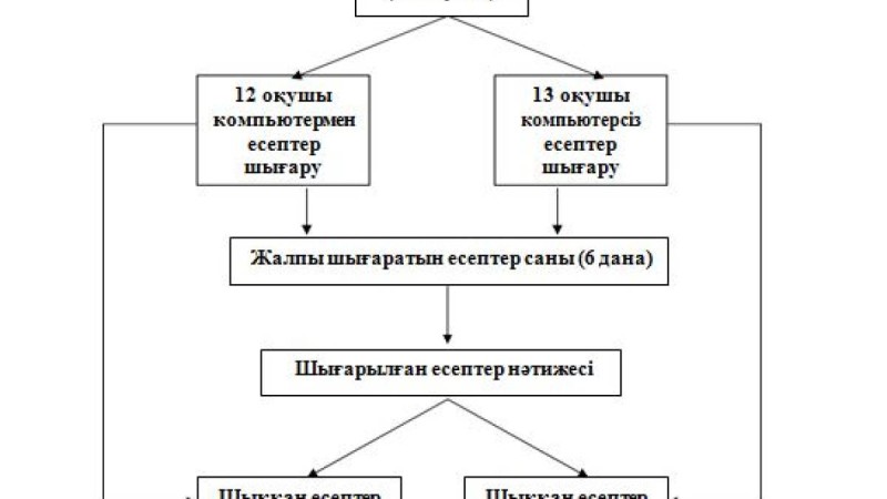 Компьютерде физика есептерін шығаруды оқушылардың жекелеп орындауы