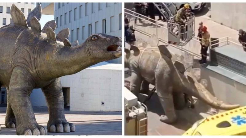 Із-түссіз жоғалған ер адамның денесі динозавр мүсіні ішінен табылды