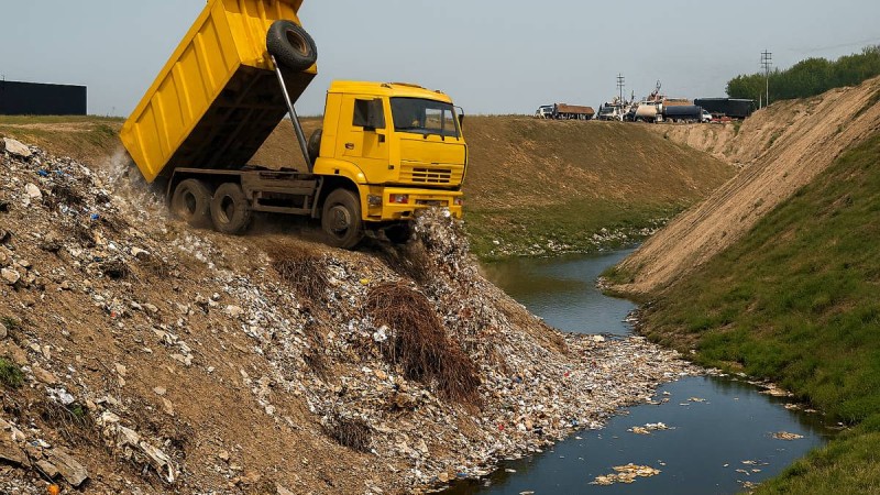 Тереңқараны тұрмыстық қалдыққа толтырған кім?