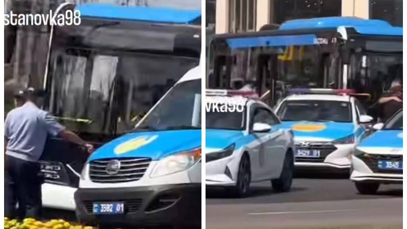Астанада автобус жаяу жүргіншілер жолында әйелді қағып кетті (видео)