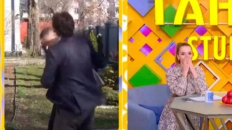 Актер Жан Байжанбаев тікелей эфирде журналисті ұрып жіберді (видео)