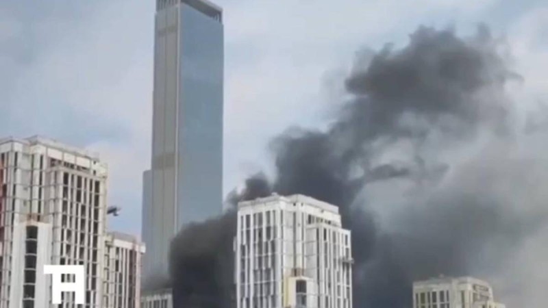 Астанада жаңа салынып жатқан тұрғын үйден алапат өрт шықты