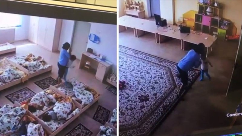 Желіде Алматыдағы балабақшалардың бірінде тәрбиешінің балаларды ұрып-соққаны түсіп қалған видео тарады (видео) - Қазақстан жаңалықтары