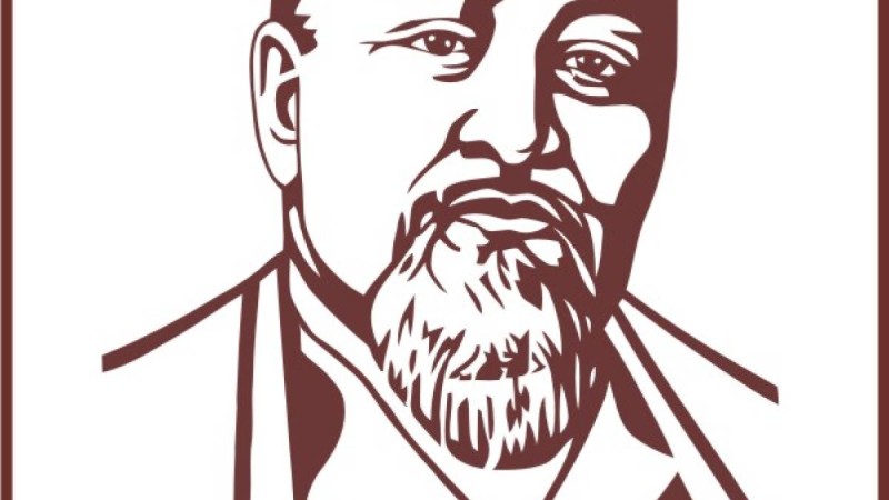 Скачать Абай портет векторе, вектор, корел, высокого качества,