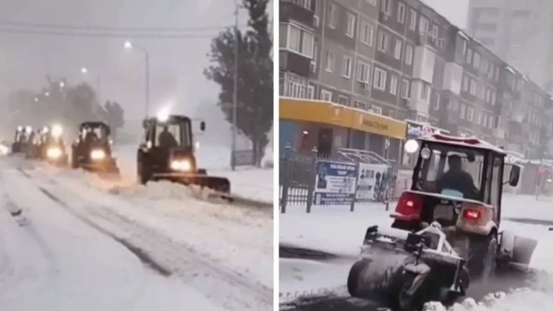 Павлодарға "қыс келді": Қала көшелерін қар басып қалған (видео)