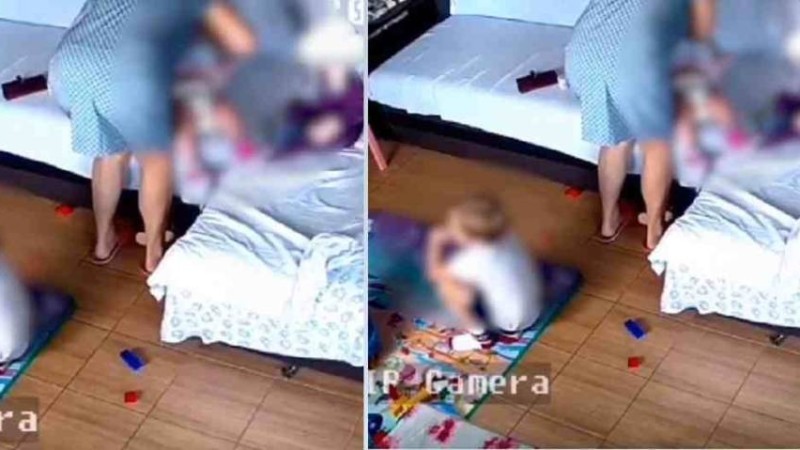 Жастықпен тұншықтырған: Балабақша тәрбиешісінің бір жасар қызды қалай өлтіргені видеоға түсіп қалды (видео) - Қазақстан жаңалықтары