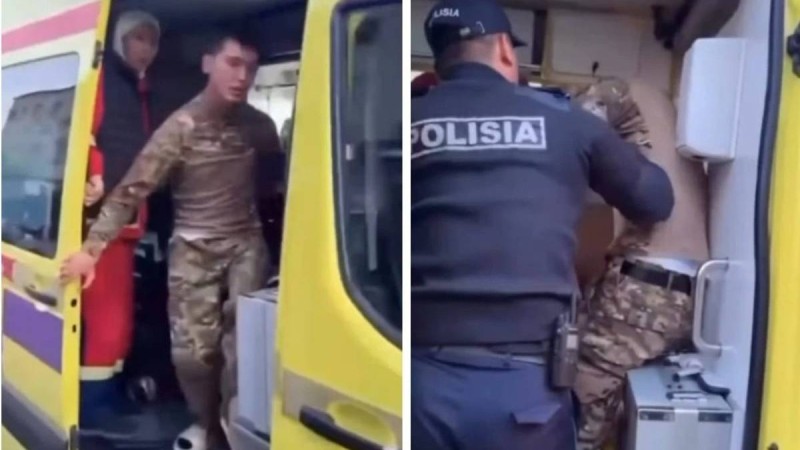 Атырауда полиция формасын киген мас ер адам жедел жәрдемде төбелес шығарды