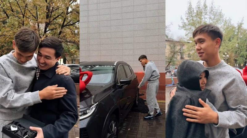 «Shoqan» Шерхан Қалмырзаға көлік сыйлады (видео)