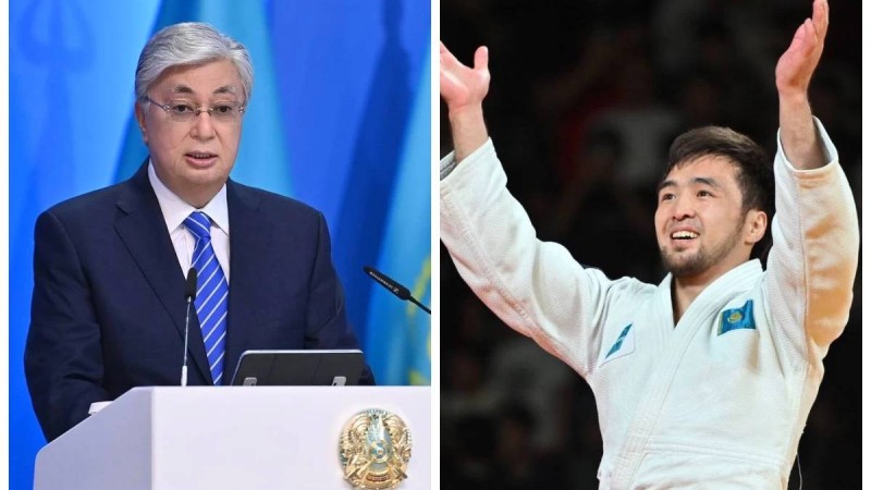 Тоқаев Париж Олимпиадасының чемпионы Елдос Сметовті жеңісімен құттықтады