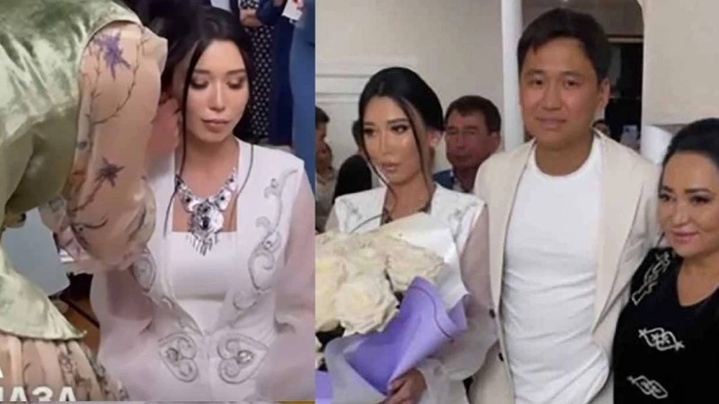 Гүлзира Айдарбекова болашақ келініне сырға салды