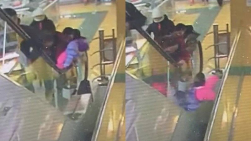 Оралда ана 9 айлық қызын эскалатордан құлатып алды