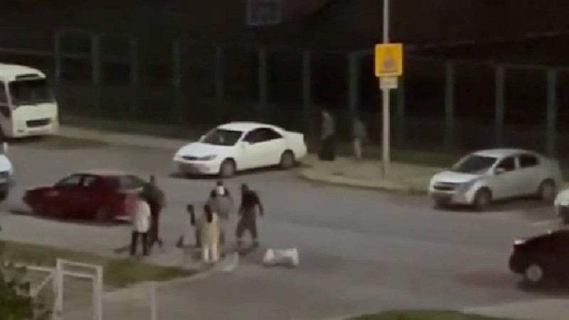 Астанада ер адамның аяусыз соққыға жығылған сәті видеоға түсіп қалды