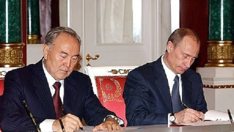 Назарбаевтың 2005 жылы Ресеймен шекара келісімі туралы сұхбаты
