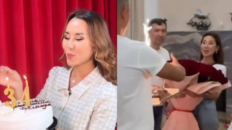 Динара Сәтжан туған күнінде күйеуіне алғыс айтты
